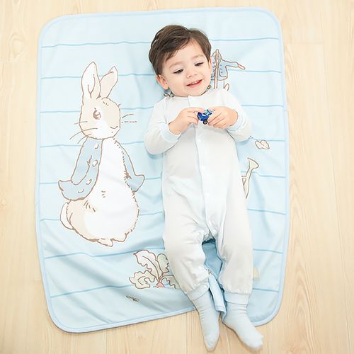 比得兔 冬夏兩用防水尿墊 70x90cm(2色選擇)-藍色