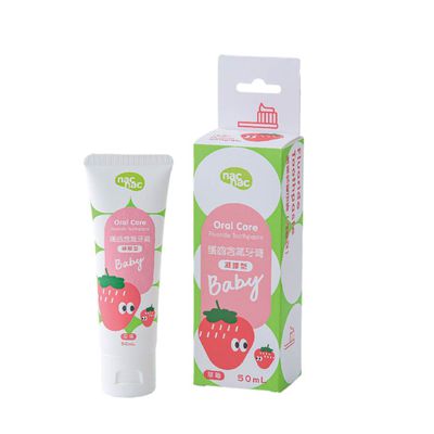 nac nac - 護齒含氟牙膏-凝膠型-草莓無泡-50ml