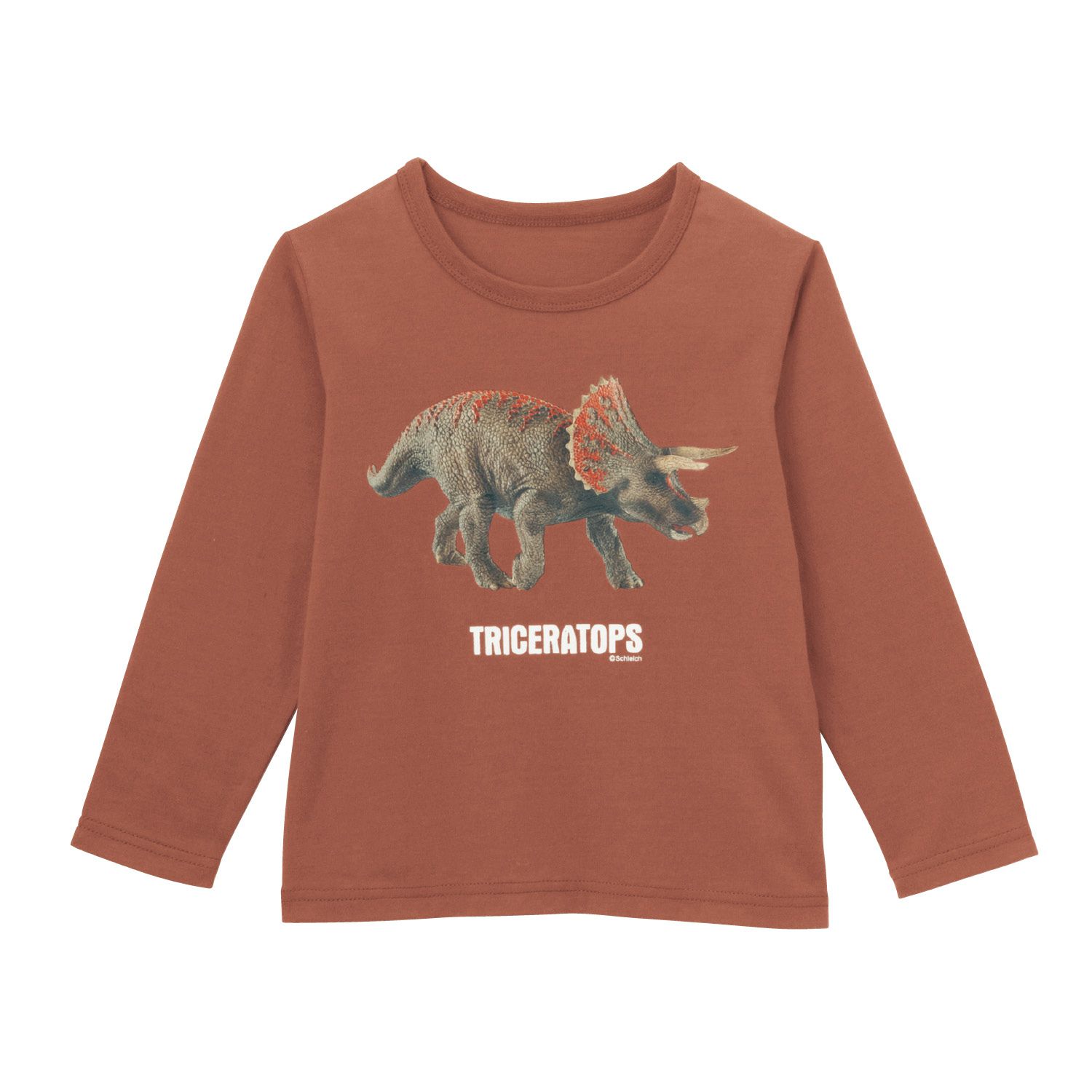 日本千趣會 - Schleich系列 純棉寫實恐龍印花長T-侏羅紀世界-杏