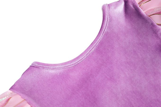 魔法公主長袖洋裝-紫色