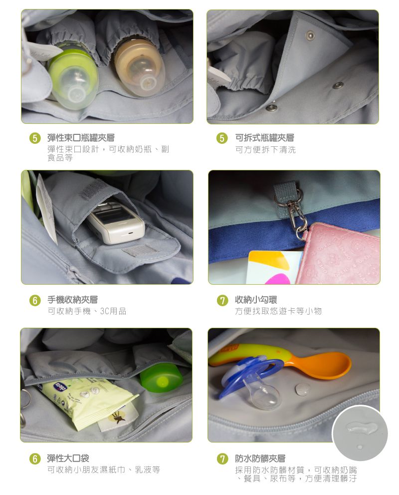 德國 Lassig - 英倫率性旅行後背媽媽包/親子包-泛谷藍 (大)-含尿布墊+推車掛勾+保溫瓶收納包+小收納包