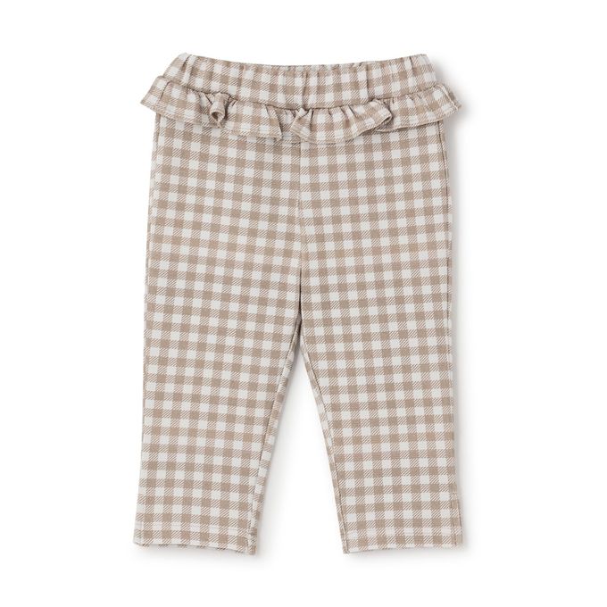 日本 Lycee mine - 腰間QQ荷葉百搭好動七分褲-粉紅