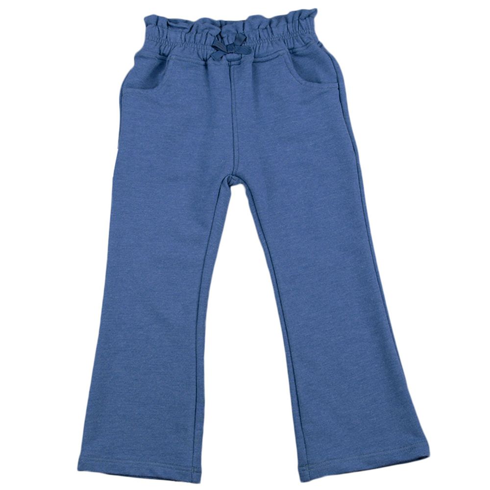 akachan honpo - 10分喇叭褲-藍色
