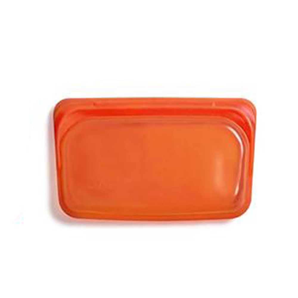 美國 Stasher - 食品級白金矽膠密封食物袋-Snack長型-柑橙橘 (293ml)