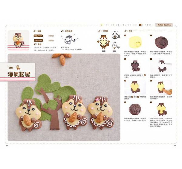 和平國際 - 冰盒造型餅乾-隨書附贈小松鼠四件組、長頸鹿及小熊餅乾模