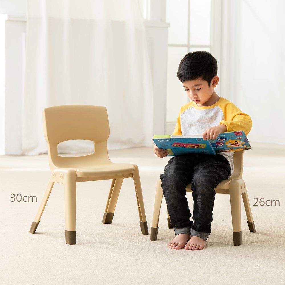 台灣製 30cm輕鬆椅-米（2入）