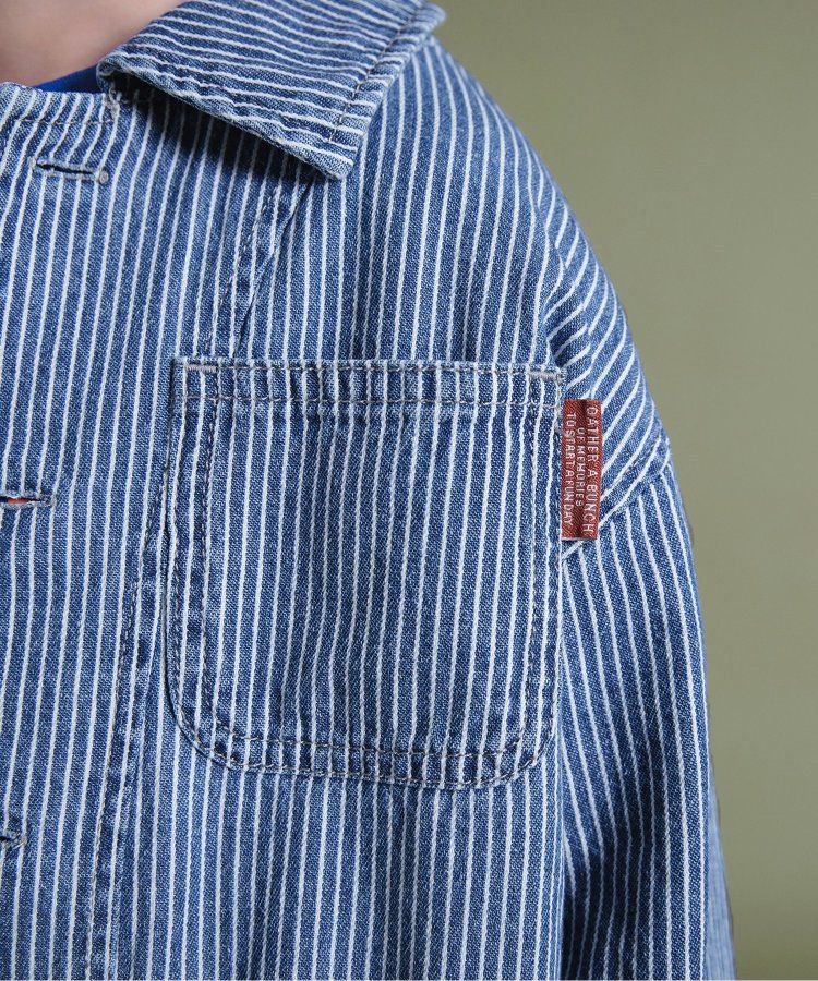 日本 BREEZE - 美式帥氣翻領夾克/薄外套-格紋-黑白