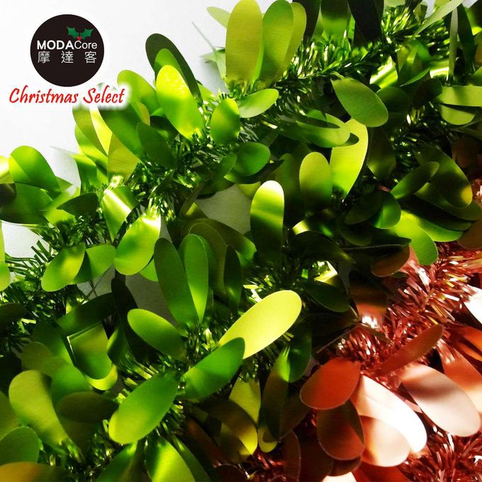 MODACore 摩達客 - 2米(200ccm) 4吋霧光水滴金蔥彩條(3條一組-顏色隨機出貨) 可掛聖誕樹/門窗邊/牆沿/派對裝扮用