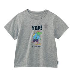 日本千趣會 - GITA 純棉印花短袖上衣-鱷魚滑板-灰