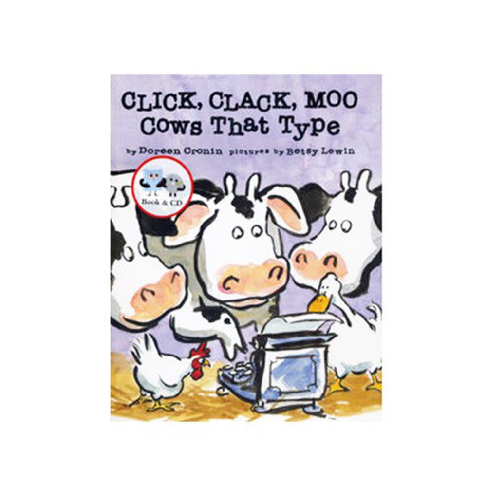 廖彩杏老師有聲書-CLICK CLACK MOO COWS TYPE/書+CD