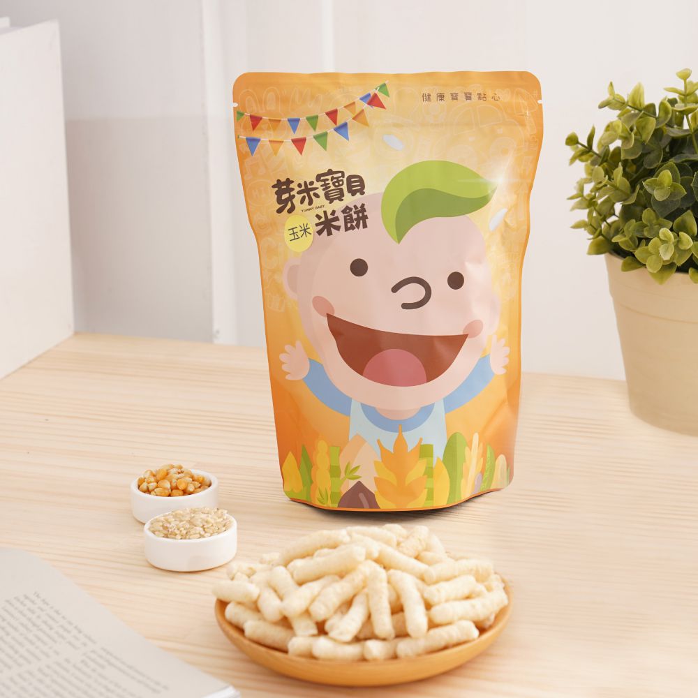 芽米寶貝 - 棒狀米餅（玉米）-5m+-常溫-50g/包