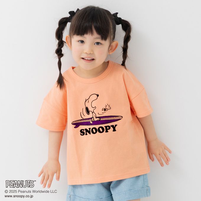日本 Chil2 - SNOOPY限定短袖上衣-彈吉他-白x黑