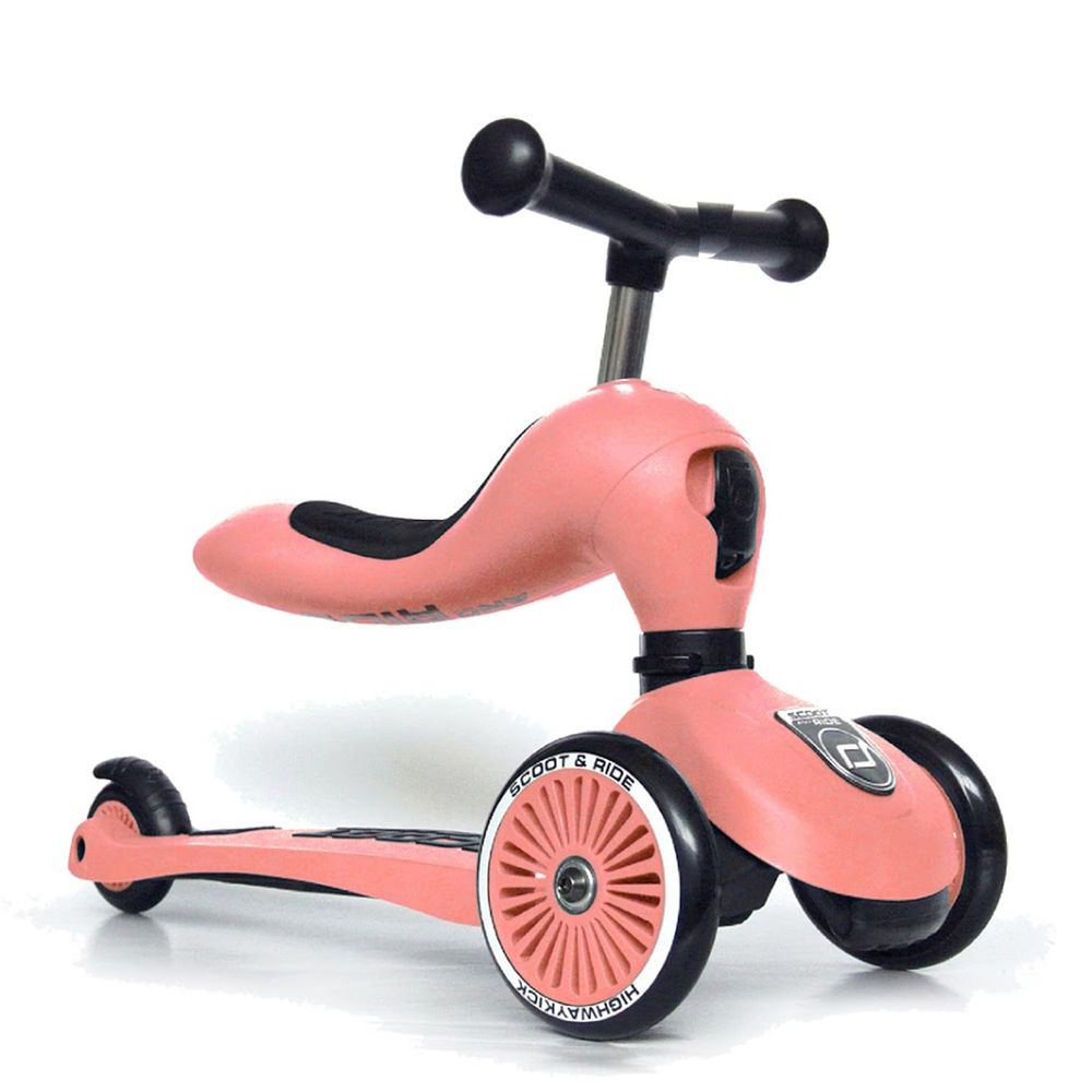 奧地利 Scoot & Ride - Kick1 Cool飛滑步車/滑板車-蜜桃