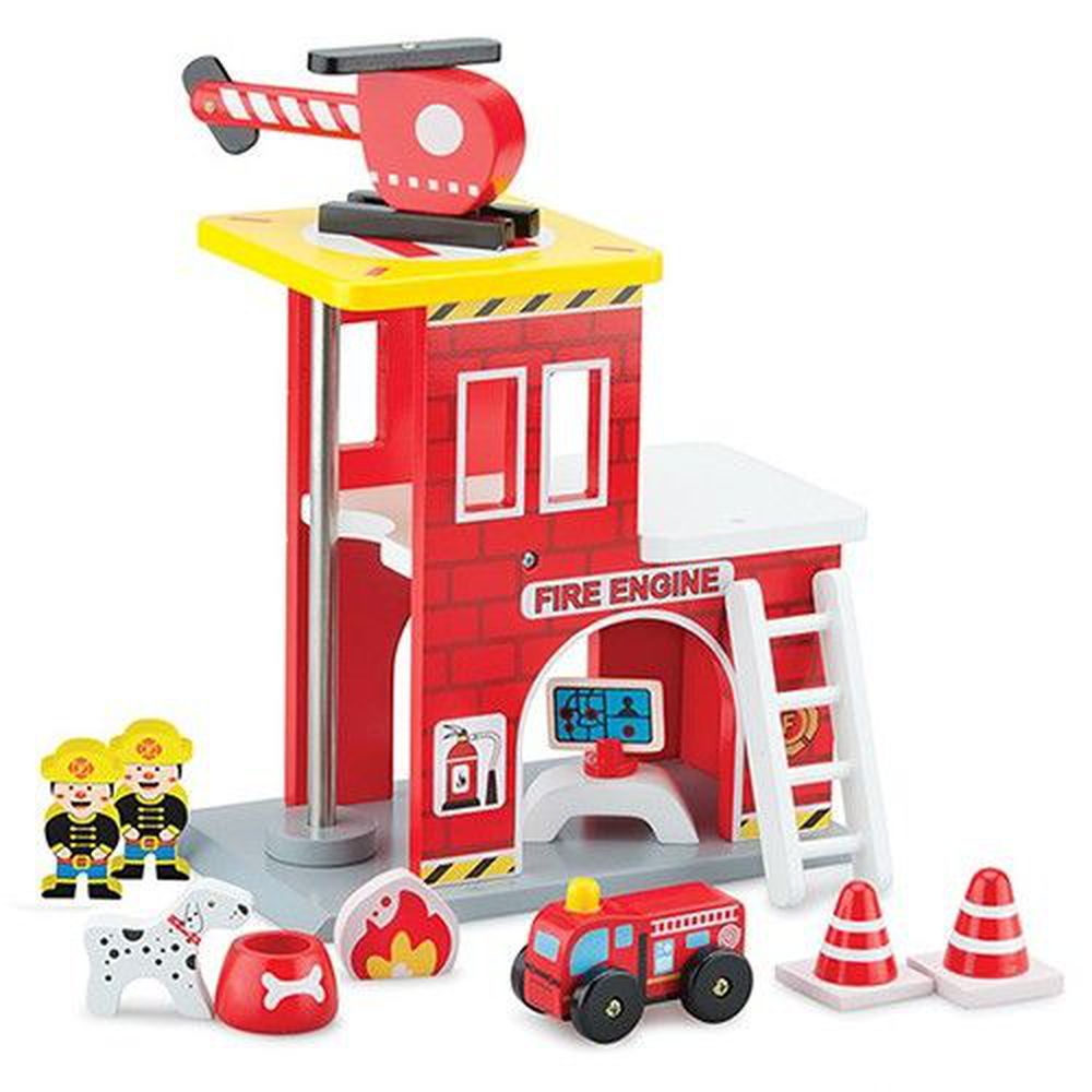 荷蘭 New Classic Toys - 小英雄消防署木製玩具