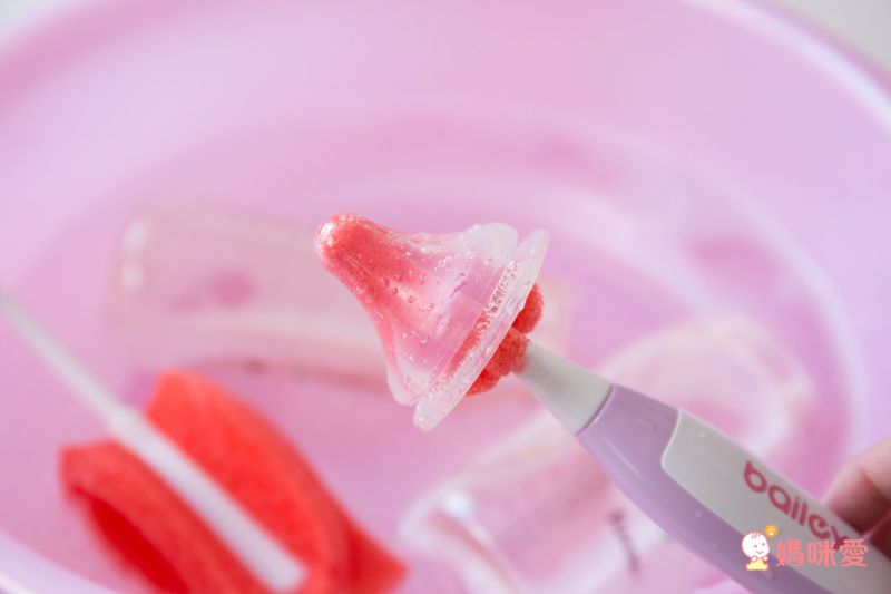 韓國 BAILEY 貝睿 - 鉑金矽膠海綿奶瓶刷-附奶嘴刷