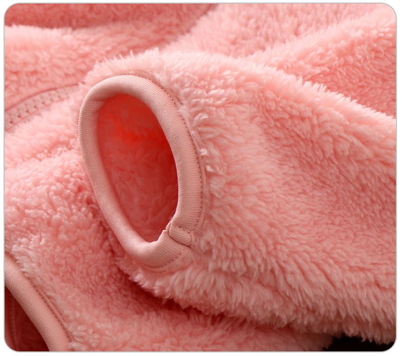 MAMDADKIDS - 舒棉絨保暖外套-小熊-灰色