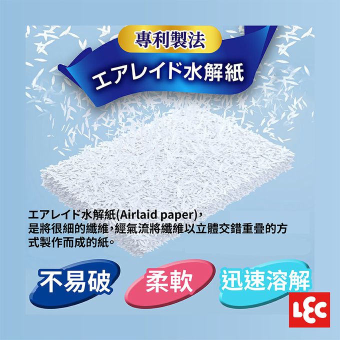 日本 LEC - 【激落君】一秒溶解廁所除菌去污擦拭巾-厚型(大張)-10枚2包入