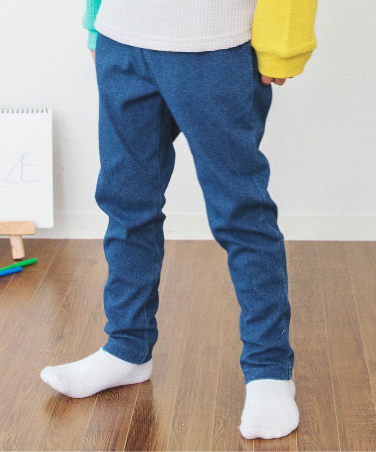 日本 BREEZE - 休閒百搭鬆緊長褲(9分丈)-小車車-淺灰