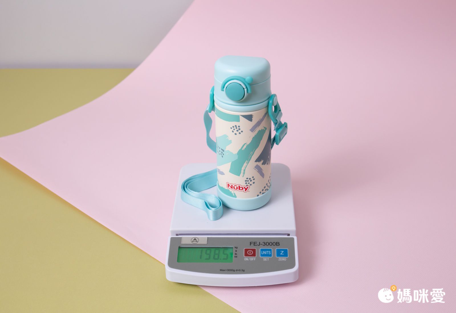 Nuby - NUBY純鈦兒童保溫杯(細吸管/附背帶)_380ml