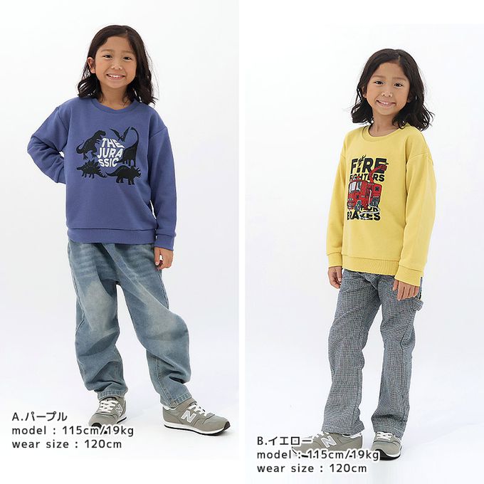 日本 ZOOLAND - 定番百搭裏毛印花上衣-草莓貓耳朵-珊瑚紅