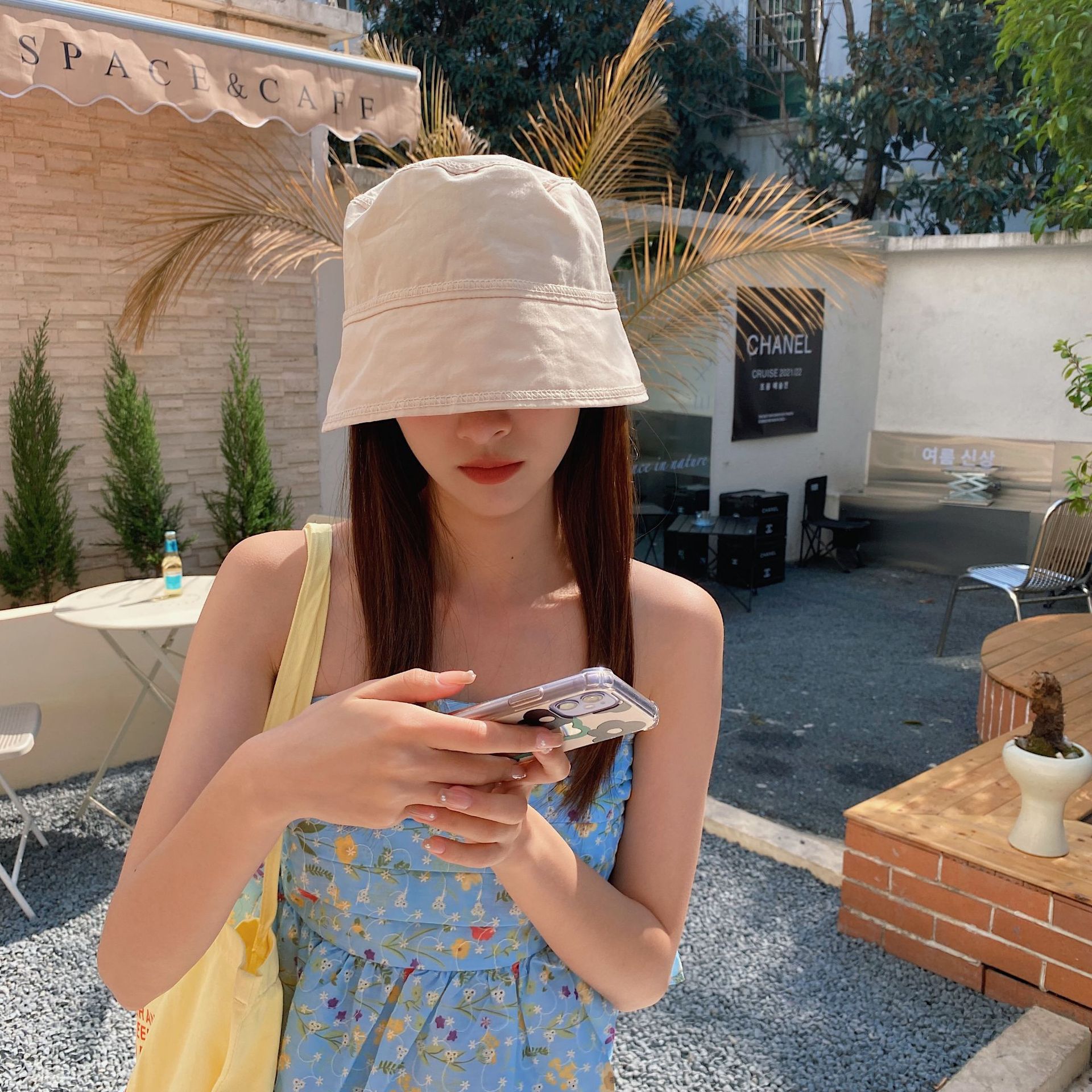 百搭防曬漁夫帽/遮陽帽-粉色 (適合頭圍56-58cm)