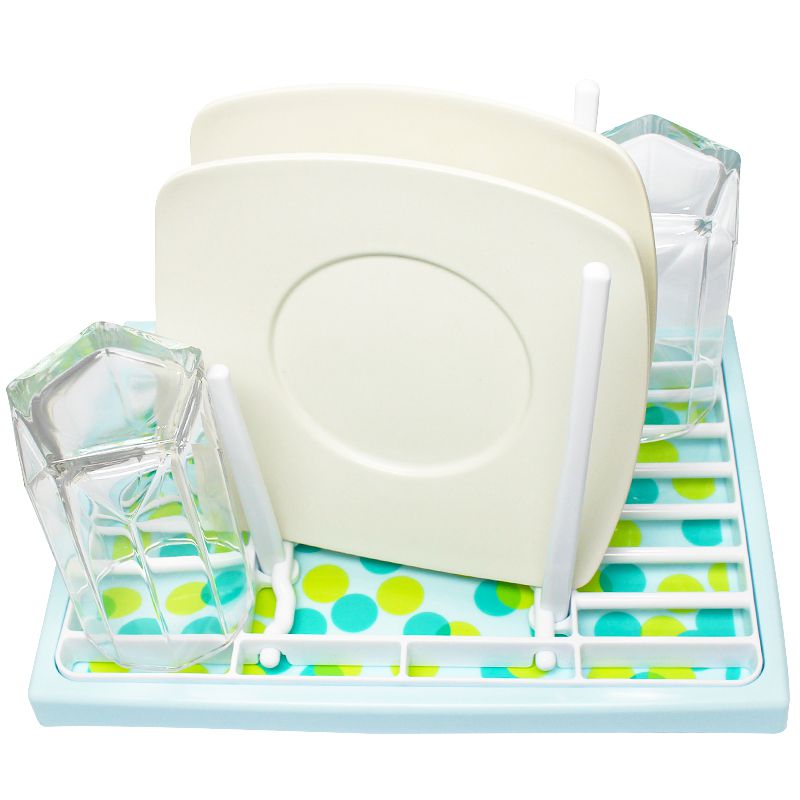 akachan honpo - 奶瓶 學習水杯用瀝水盤 濾網可拆-點點