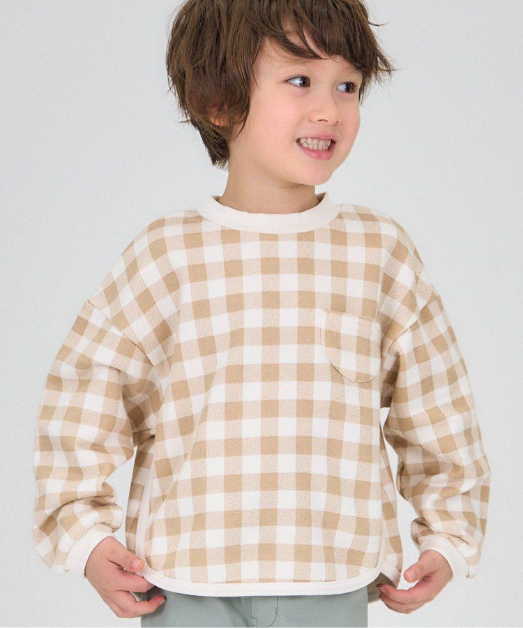 日本 apres les cours - [好評新色]圓領百搭裏毛長袖上衣-彩色愛心-象牙