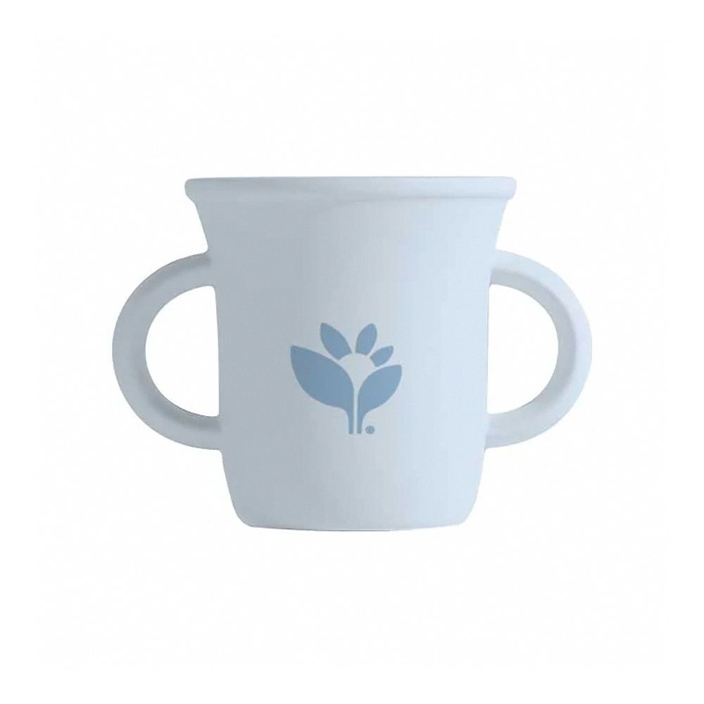 超防滑寶寶學習喝水矽膠學習杯-蒂芬尼藍