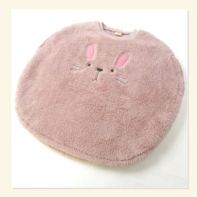 日本 ZOOLAND - 可愛動物造型室內絨毛背心-熊-摩卡