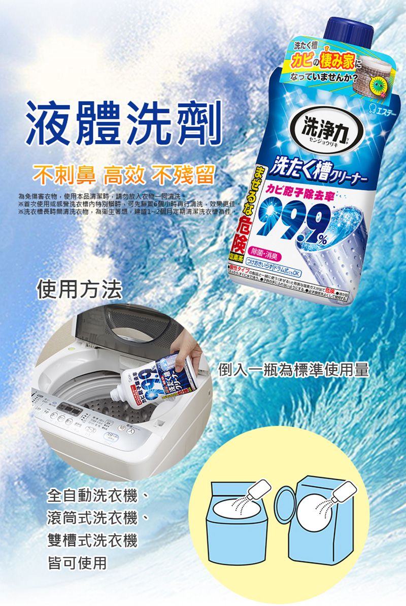 日本 ST 雞仔牌 - 日本熱銷 洗衣槽 洗淨力除菌劑-550g