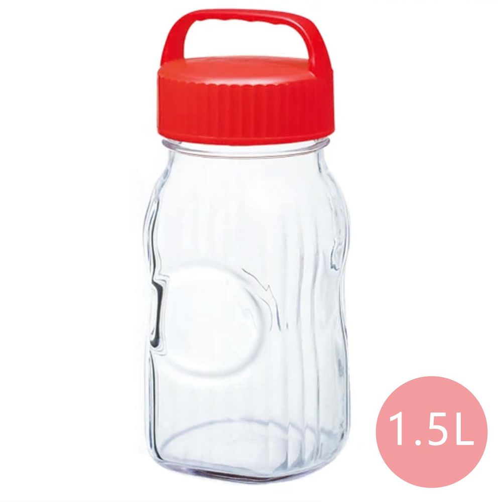 TOYO-SASAKI GLASS 東洋佐佐木 - 日本製玻璃梅酒瓶1.5L(77860-R)醃漬瓶/保存罐/釀酒瓶/果實瓶
