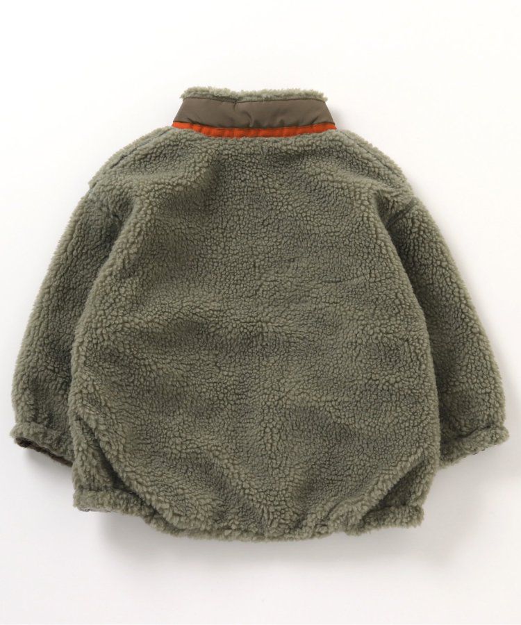 日本 BREEZE - 異材質雙面穿帥氣感外套-黑