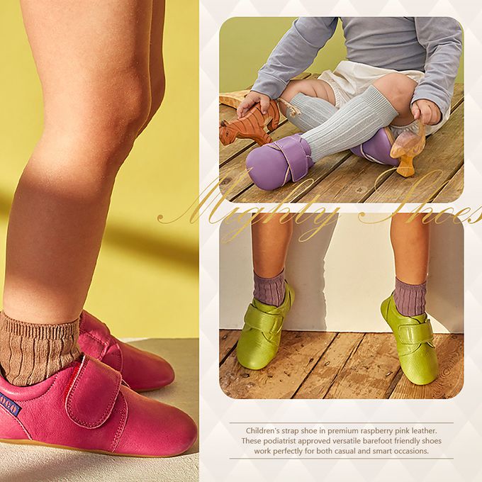 英國 POCO NIDO - 皇室手工真皮學步鞋-英倫經典鞋-公主粉