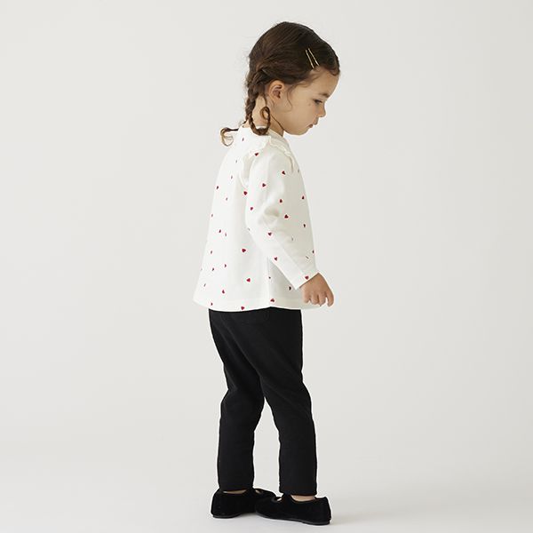 日本 petit main - 百搭女孩合身內搭褲-桃粉