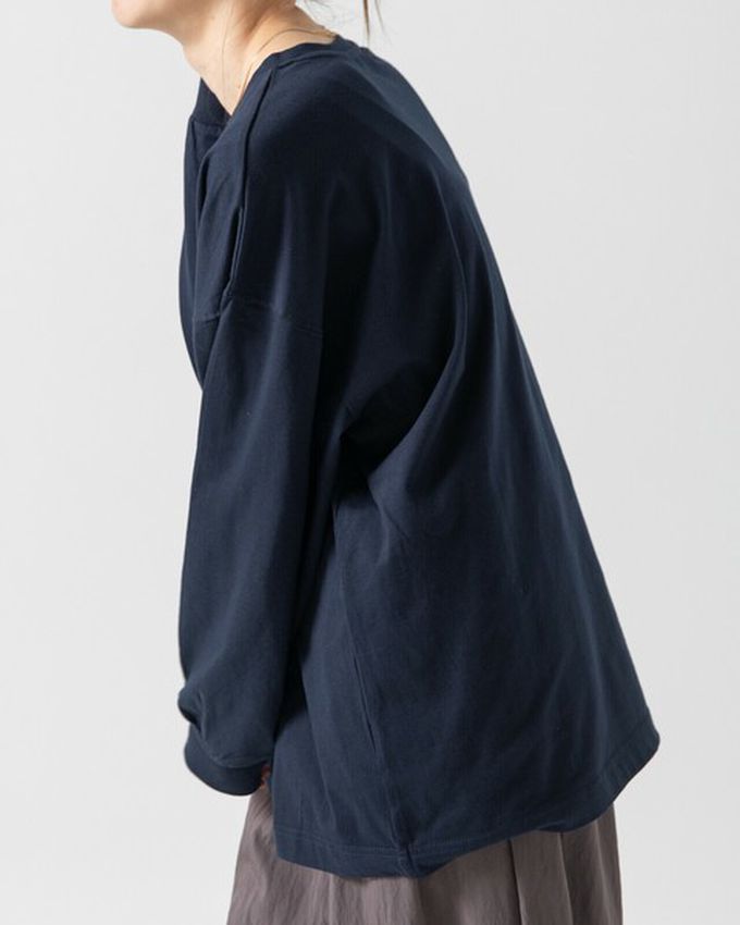 日本 gleam - 相良刺繡哈士奇印花帥氣長袖T恤-灰