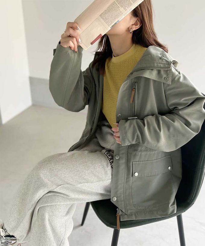 日本 Classical Elf - [熱銷NO.1]  3WAY百搭保暖連帽防風外套-深軍綠