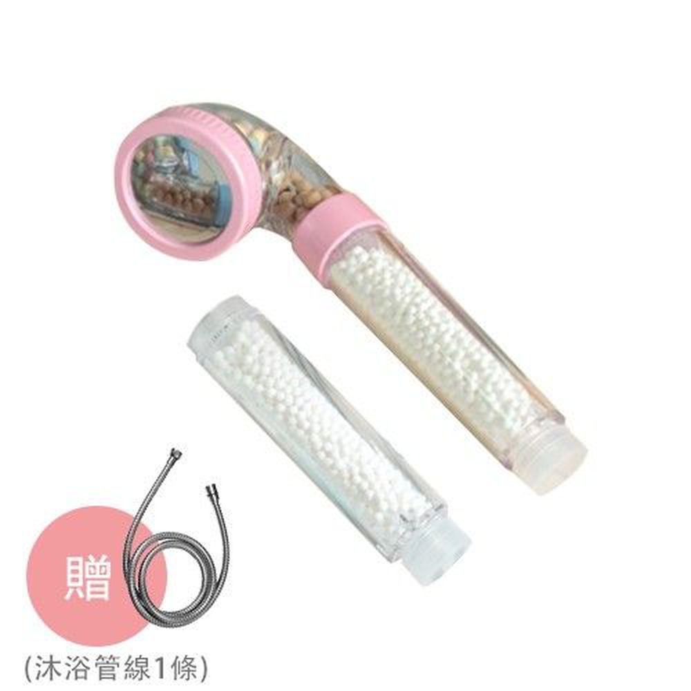 潔霖安健 - 嬰幼兒健康沐浴器-加贈沐浴管線1條(市價$350)-粉紅-沐浴器(蓮蓬頭)x1支+備用把手濾芯x1支