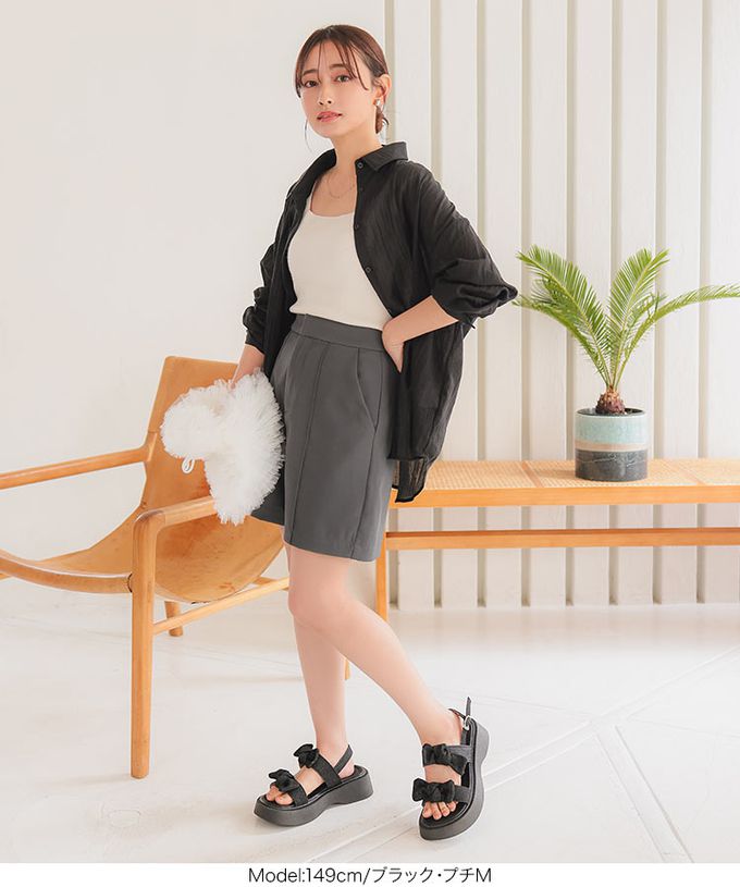 日本 Kobe Lettuce - 透明感寬鬆時尚防曬薄襯衫-淺卡其 (小M)