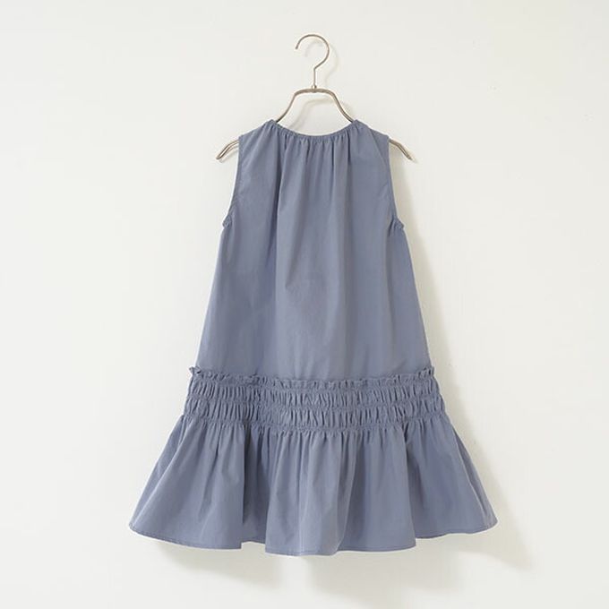 日本 Lycee mine - 甜美蝴蝶結分層無袖洋裝-白