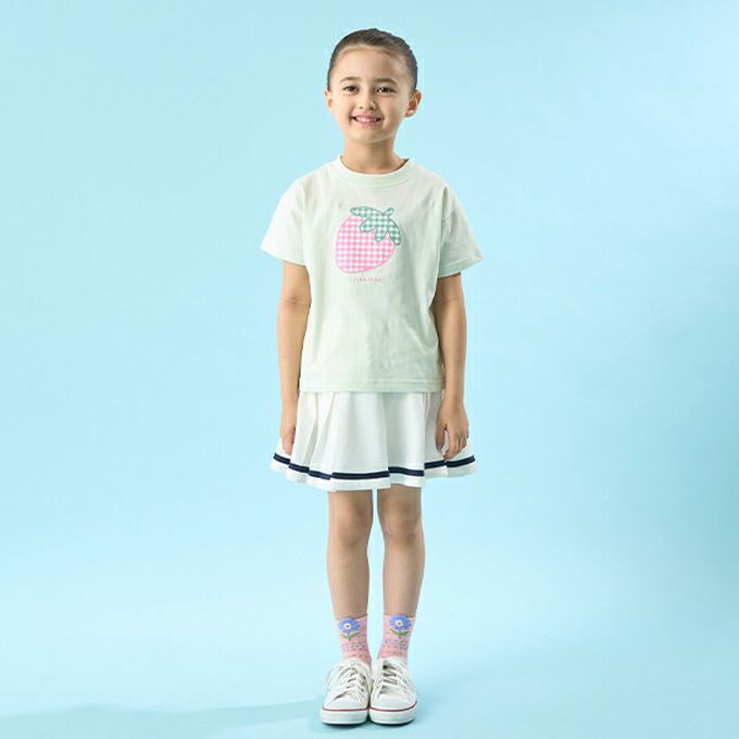 日本 Lycee mine - 水手風百摺短裙-(內襯安全褲)-海軍藍