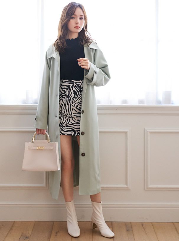 日本 GRL - 2way金屬拼接手把手提包/側背包-薄荷