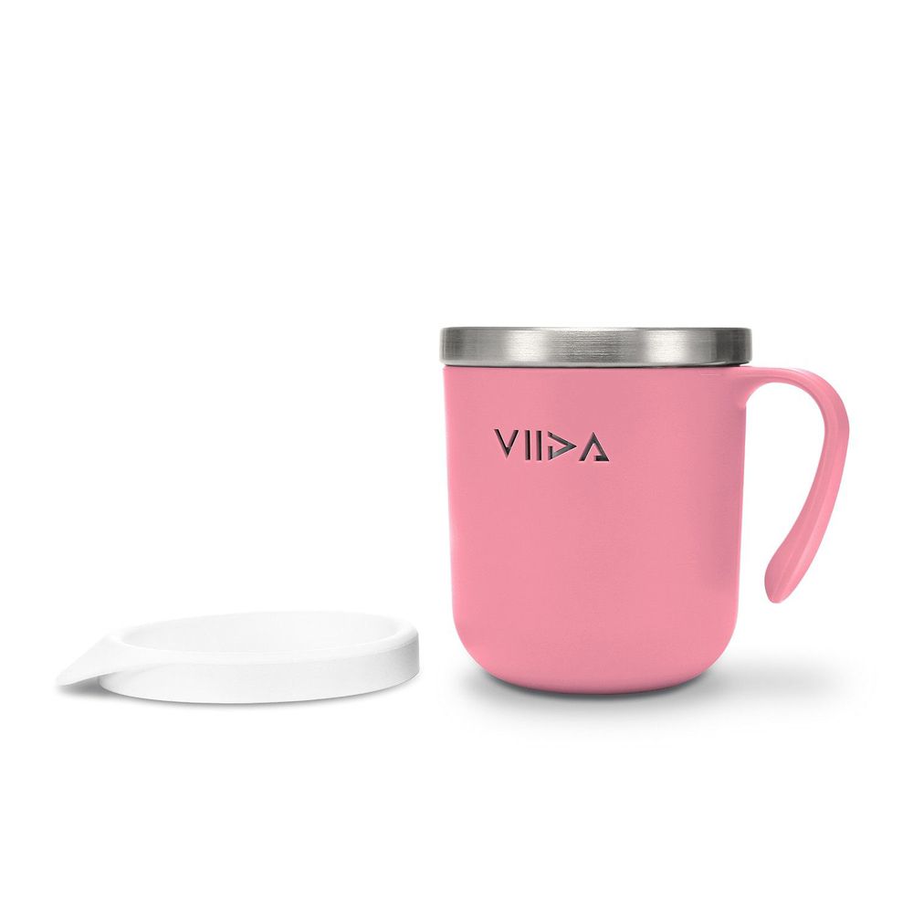 VIIDA - Soufflé抗菌不鏽鋼兒童餐杯-杯子-粉