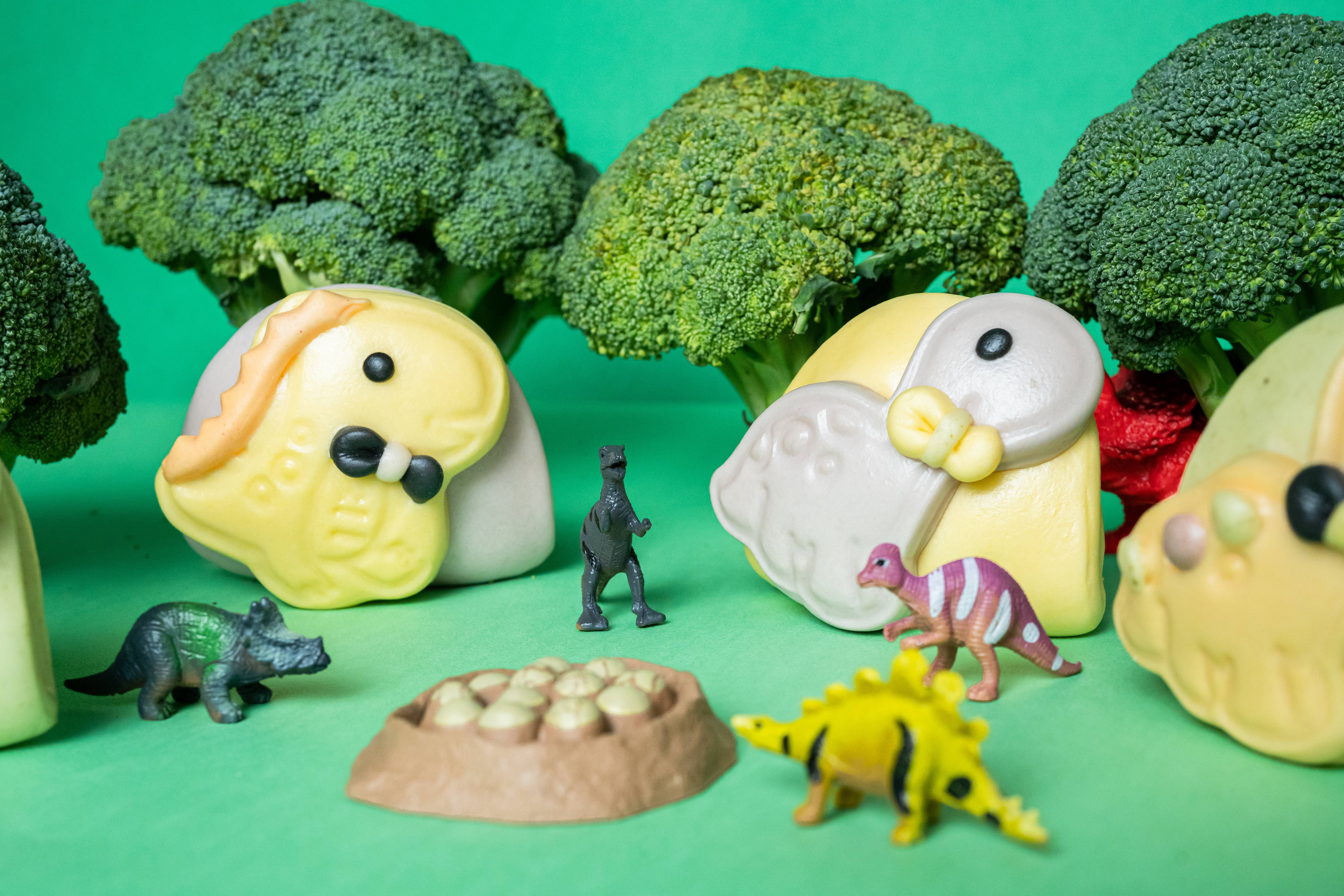 老甜媽手工饅頭 - 彩虹小恐龍造型刈包