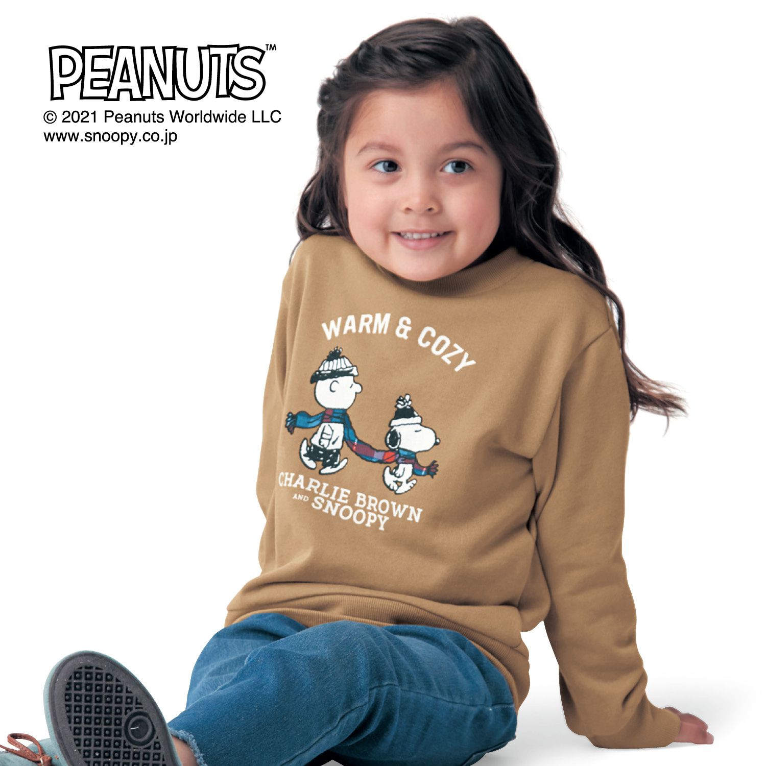 日本千趣會 - 史努比裏毛長T-午覺-深藍