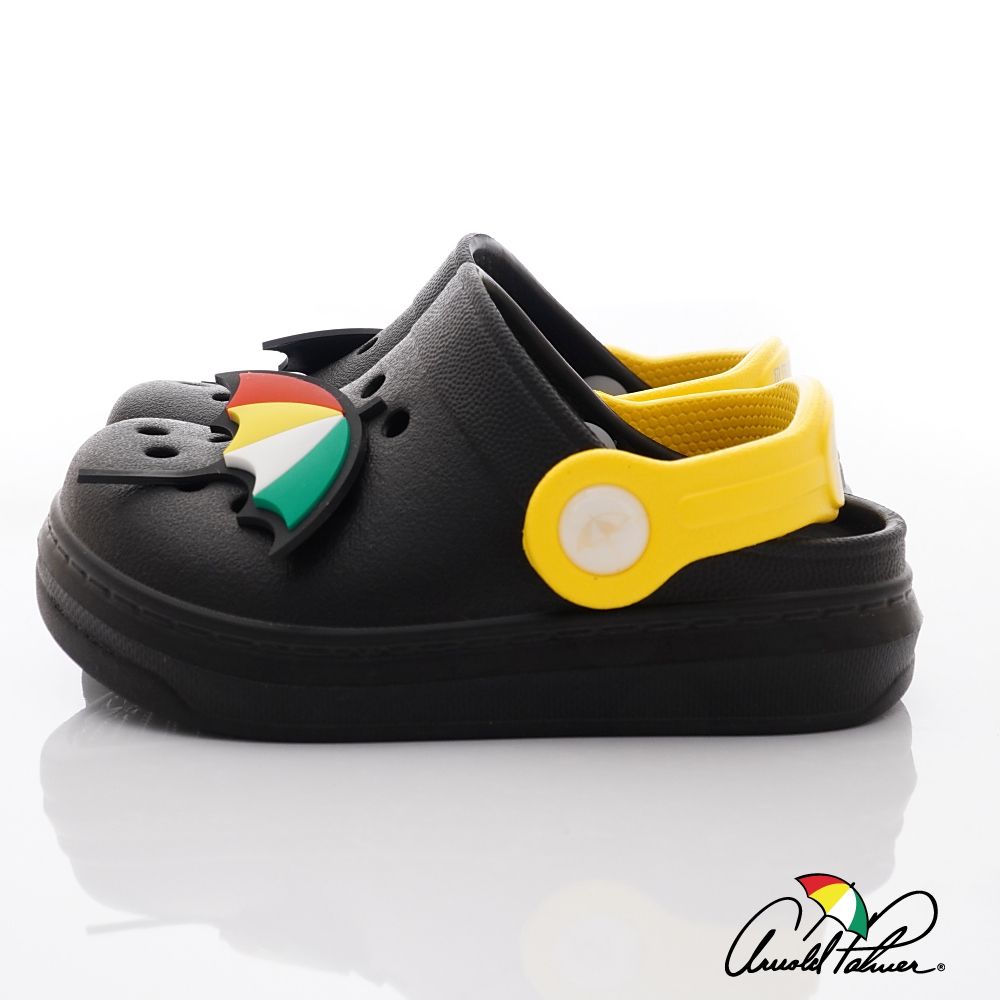 Arnold Palmer 雨傘牌 - 布希懶人拖鞋(小童段)-拖鞋款-黑色