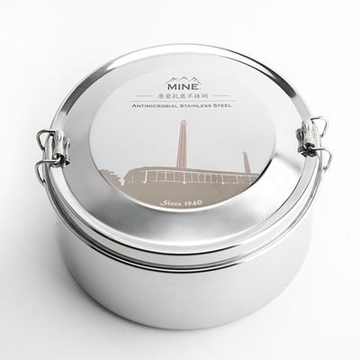 唐榮抗菌 - 圓形雙層便當盒 (14cm)-1000ml