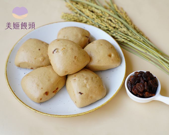 美姬饅頭 - 黑糖桂圓低糖米饅頭-50g*6顆