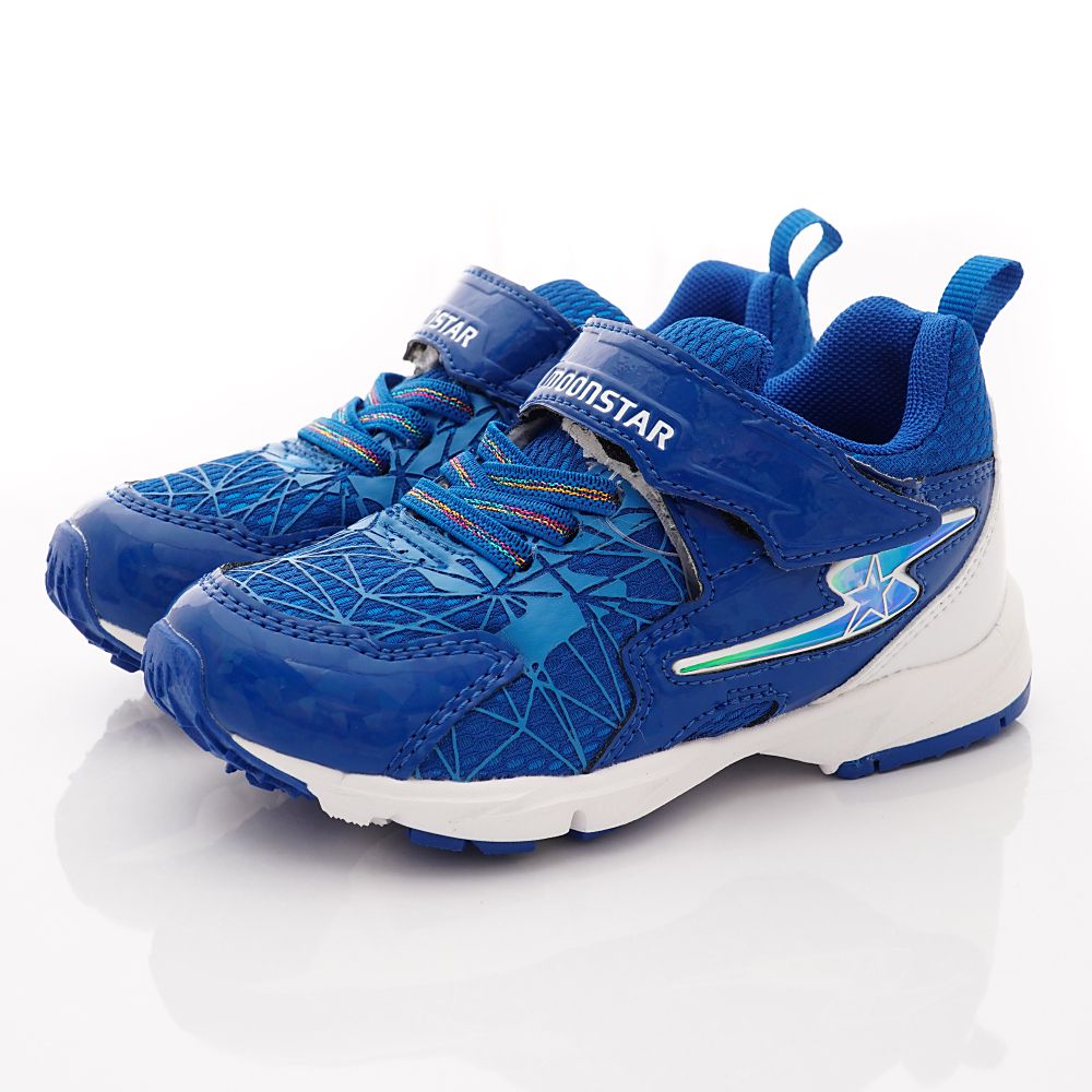 Moonstar日本月星 - 2E電燈競速鞋款(小童段)-藍