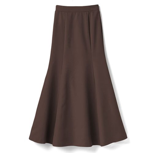 優雅修身魚尾長裙-深可可