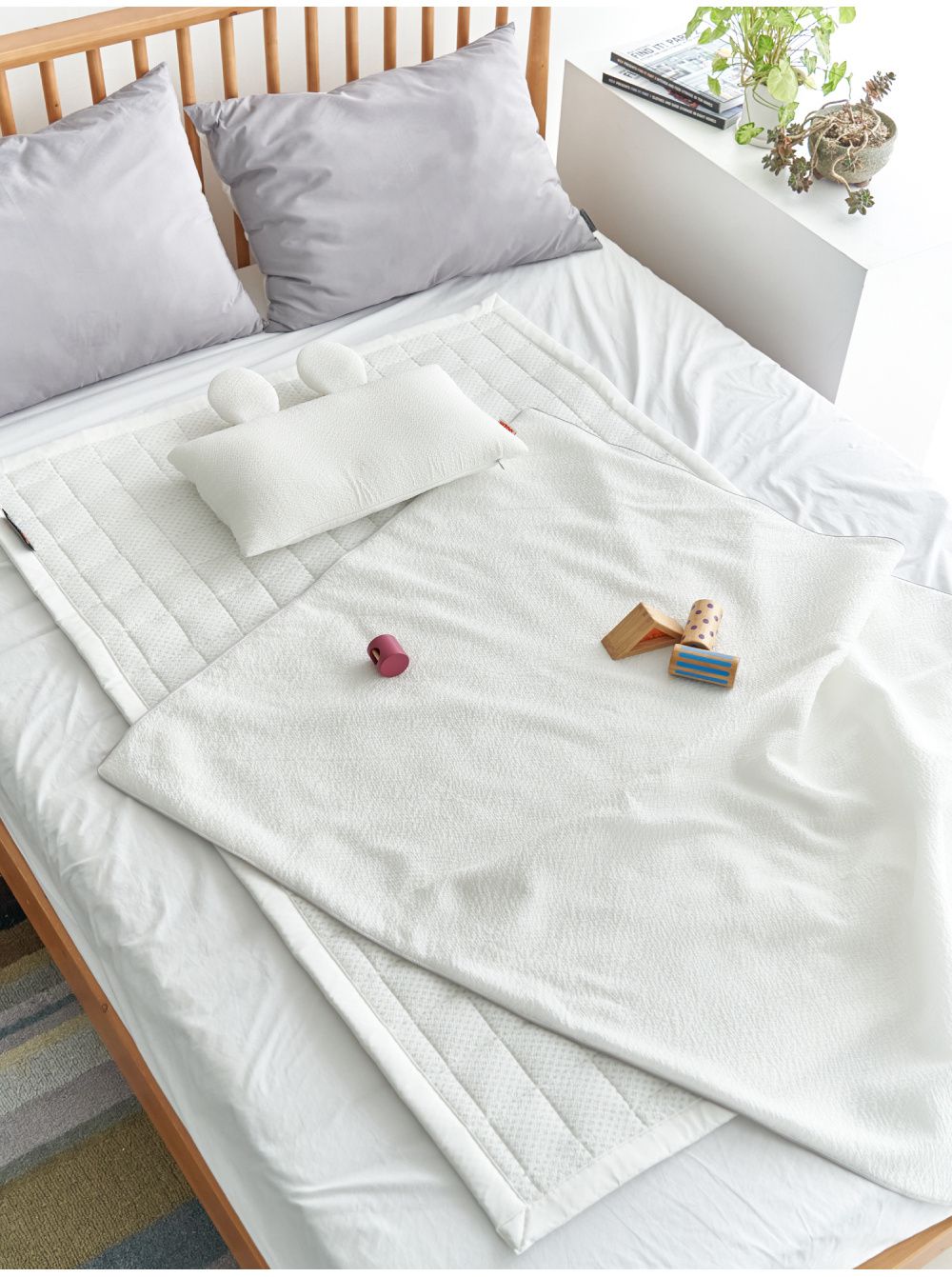 韓國 Hello HiZoo - 3D Aqua Mesh透氣涼感嬰幼兒抗菌防蟎睡墊 (兒童款W100xL150cm)